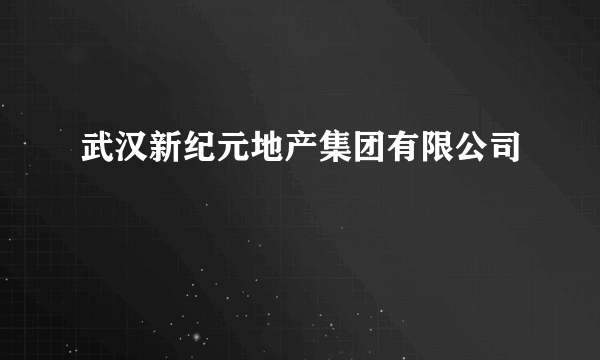 武汉新纪元地产集团有限公司