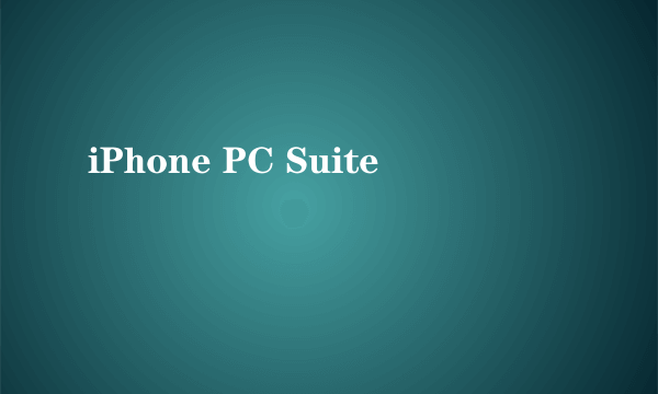 iPhone PC Suite