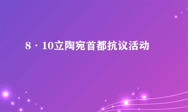 8·10立陶宛首都抗议活动