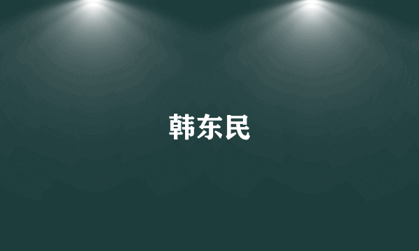 韩东民