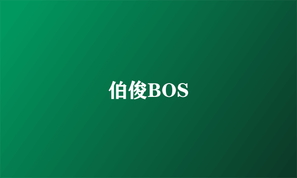 伯俊BOS