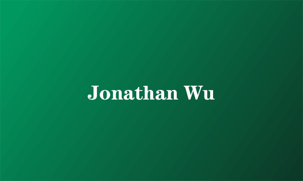 Jonathan Wu