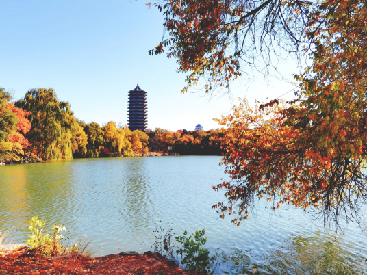 一塔湖图（北京大学景点）