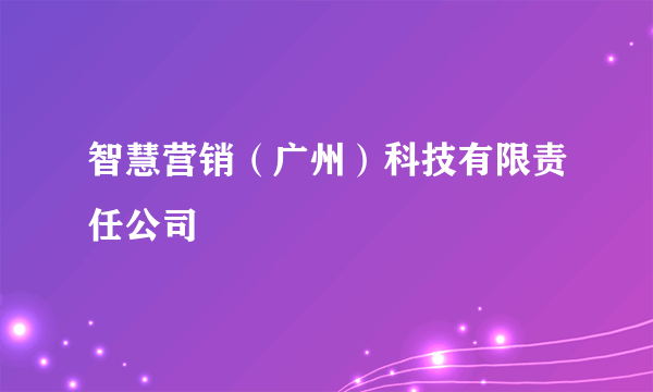 智慧营销（广州）科技有限责任公司