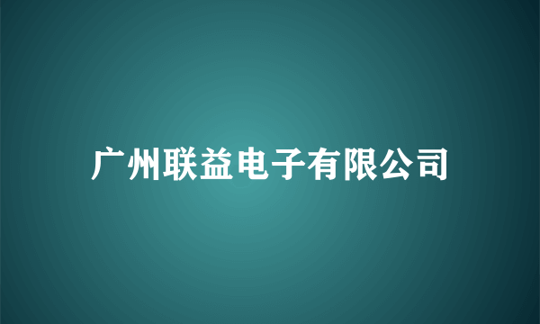 广州联益电子有限公司