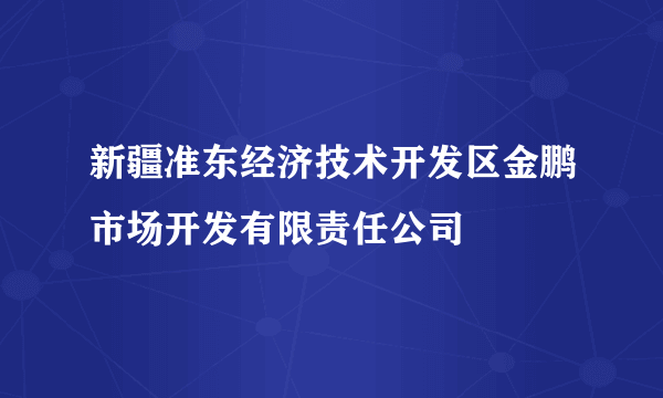 新疆准东经济技术开发区金鹏市场开发有限责任公司