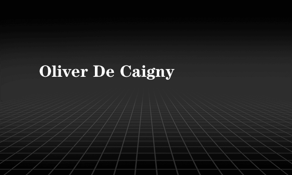 Oliver De Caigny