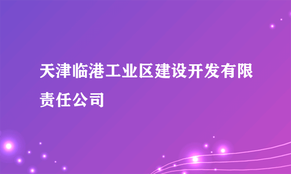 天津临港工业区建设开发有限责任公司