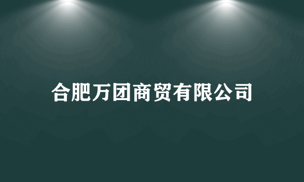 合肥万团商贸有限公司