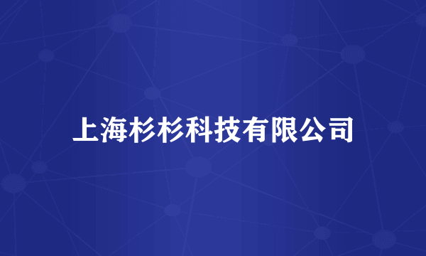 上海杉杉科技有限公司