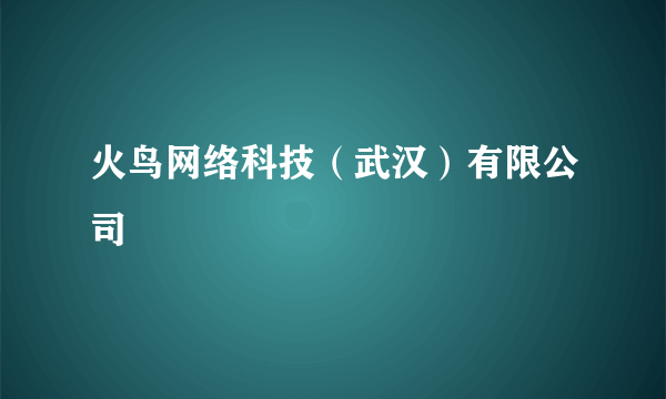 火鸟网络科技（武汉）有限公司