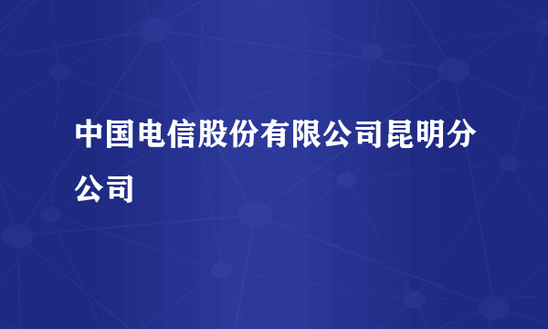 中国电信股份有限公司昆明分公司