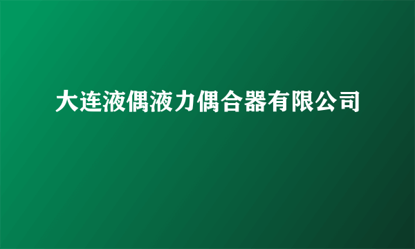 大连液偶液力偶合器有限公司