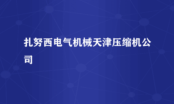 扎努西电气机械天津压缩机公司