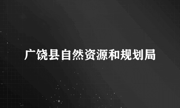 广饶县自然资源和规划局