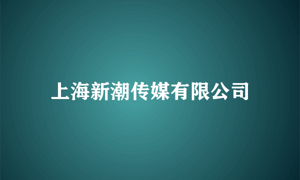 上海新潮传媒有限公司