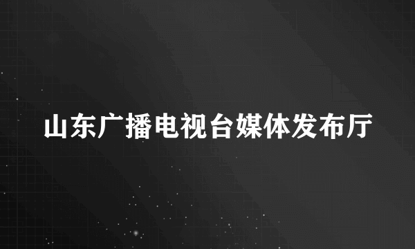 山东广播电视台媒体发布厅