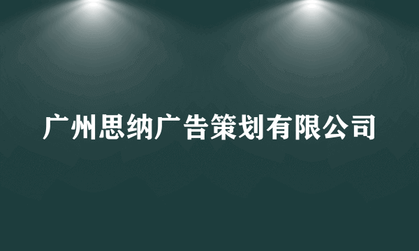 广州思纳广告策划有限公司