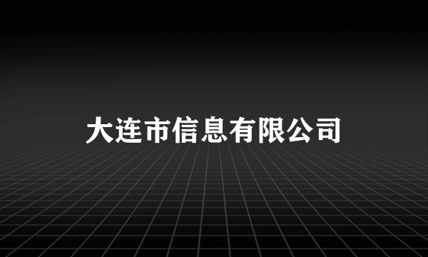 大连市信息有限公司