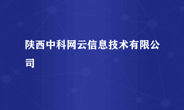 陕西中科网云信息技术有限公司