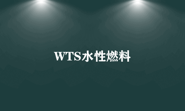 WTS水性燃料