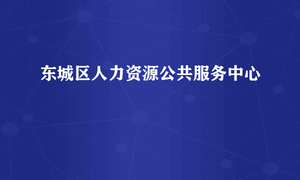 东城区人力资源公共服务中心