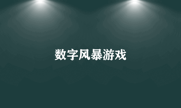 数字风暴游戏