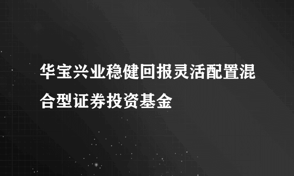 华宝兴业稳健回报灵活配置混合型证券投资基金