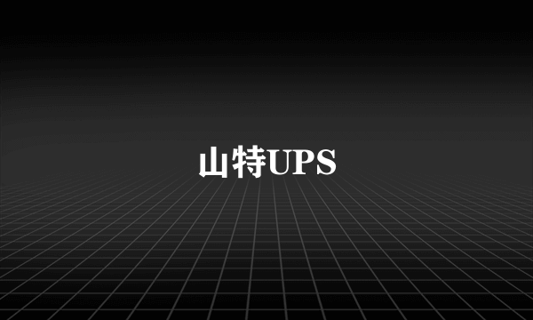 山特UPS