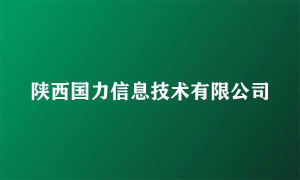 陕西国力信息技术有限公司