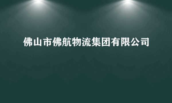 佛山市佛航物流集团有限公司