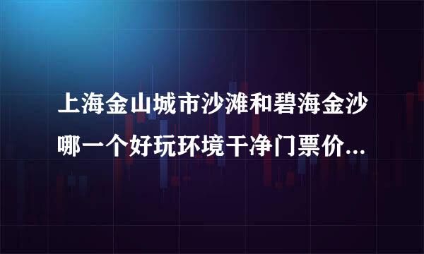 上海金山城市沙滩和碧海金沙哪一个好玩环境干净门票价格各多少啊 2个地方是不是再一起啊距离远吗？