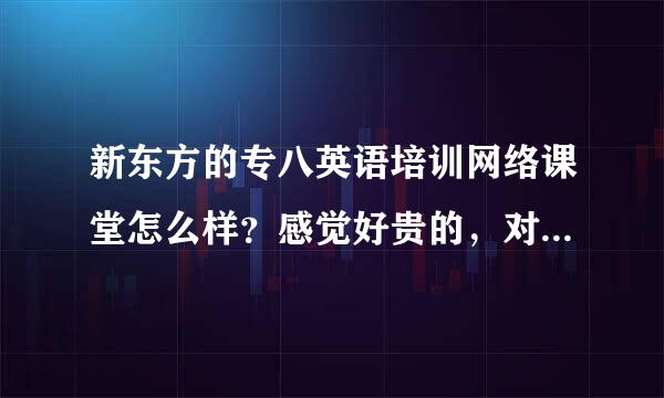 新东方的专八英语培训网络课堂怎么样？感觉好贵的，对得起那个钱吗？