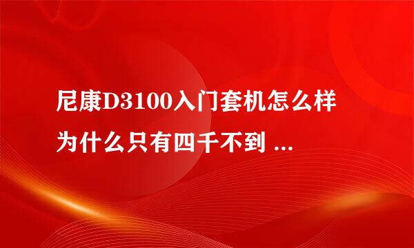 尼康D3100入门套机怎么样 为什么只有四千不到 不是一般都要五千吗