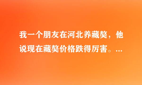 我一个朋友在河北养藏獒，他说现在藏獒价格跌得厉害。300元就能买一只成年藏獒。相当于肉狗的价格。另