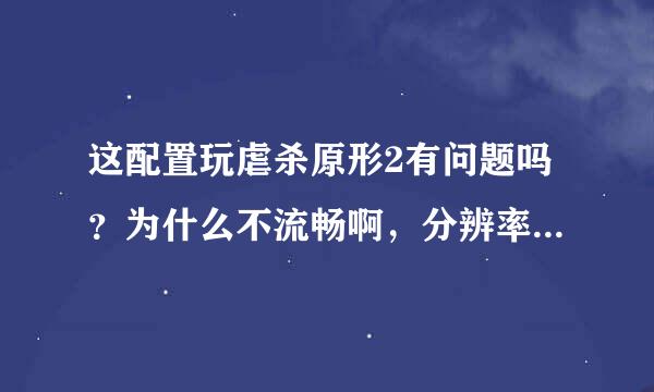 这配置玩虐杀原形2有问题吗？为什么不流畅啊，分辨率1600x900，其他全调低或者关了。