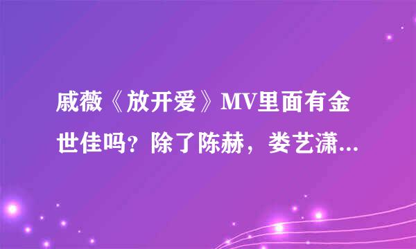 戚薇《放开爱》MV里面有金世佳吗？除了陈赫，娄艺潇。还有爱情公寓里面的谁？