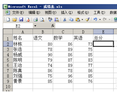 E来自XCEL怎么计算函数总和？