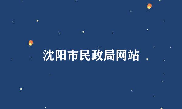 沈阳市民政局网站