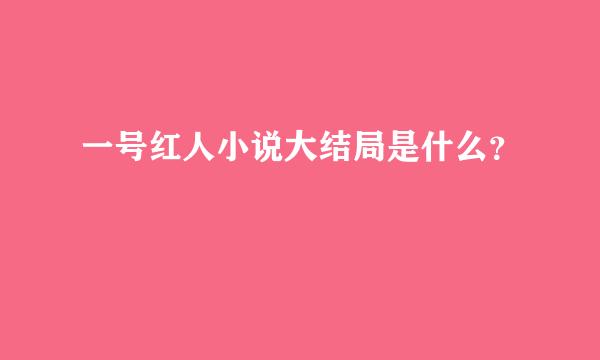 一号红人小说大结局是什么？