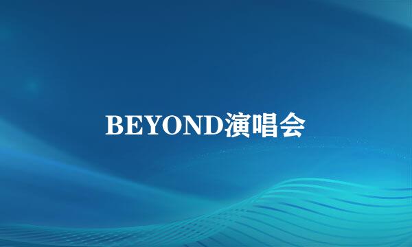 BEYOND演唱会