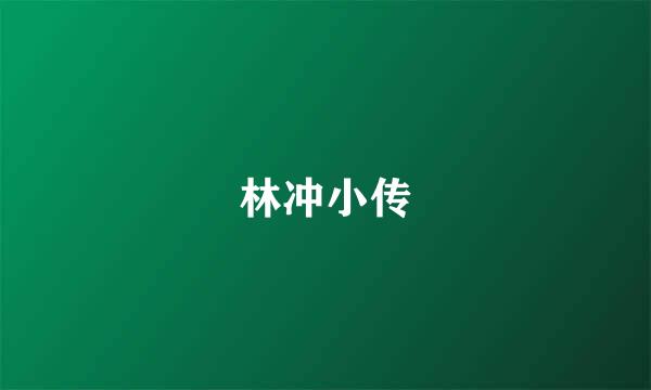 林冲小传