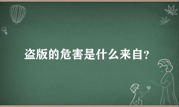 盗版的危害是什么来自？