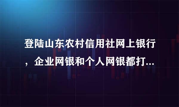 登陆山东农村信用社网上银行，企业网银和个人网银都打不开网址