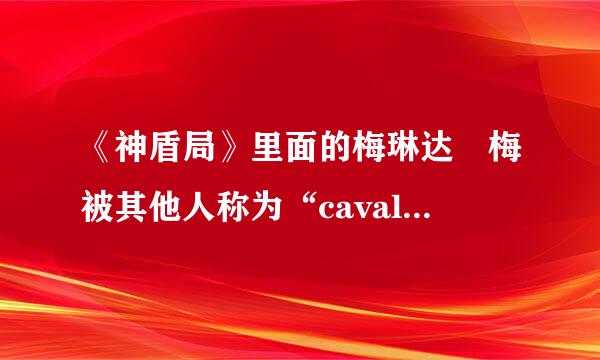 《神盾局》里面的梅琳达•梅被其他人称为“cavalry(骑士)”，为什么?