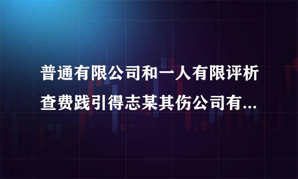 普通有限公司和一人有限评析查费践引得志某其伤公司有什么差别吗