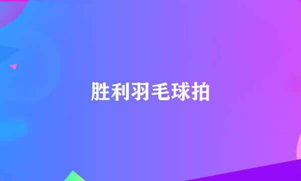 胜利羽毛球拍