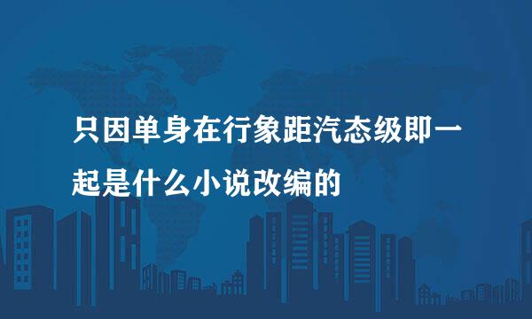 只因单身在行象距汽态级即一起是什么小说改编的