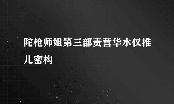 陀枪师姐第三部责营华水仅推儿密构