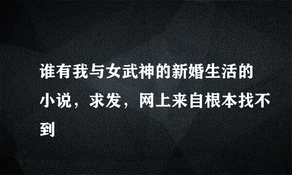 谁有我与女武神的新婚生活的小说，求发，网上来自根本找不到